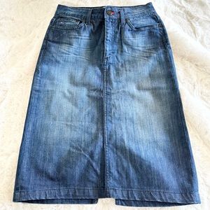 Tommy Hilfiger Denim Skirt Midi. Size 6.